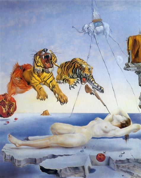 Dream Caused by the Flight of a Bee around a Pomegranate a Second before Awakening